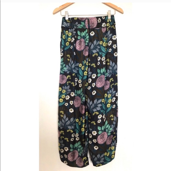 NWT J.Crew Abigail Borg silk wide leg pants - Picture 5 of 10